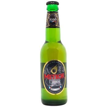 Пиво Meteor Lager світле фільтроване 4,5% 0,33л