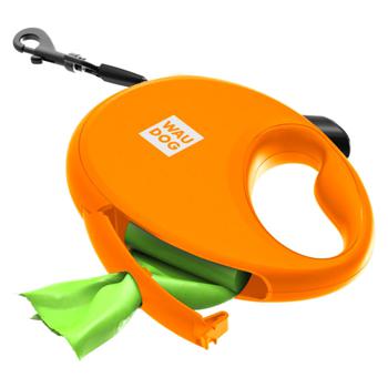 Waudog R-leash Roulette-Leash with Tape with Waste Bag Container S Up to 12kg 3m Orange - buy, prices for MasterZoo - photo 5