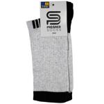 Premier Socks Men's Grey High Socks with Stripes s.27-29