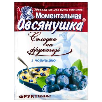 Vivsyanushka Oatmeal Porridge with Fructose and Blueberries 40g - buy, prices for COSMOS - photo 1