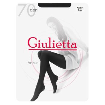 Giulietta Velour Tights 70den Nero-3