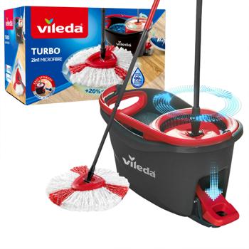 Vileda Easywring Clean Turbo Cleaning Set Gray-red - buy, prices for - photo 4