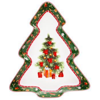 Bona Di Festive Flair Porcelain Christmas Tree Shaped Dish 30.5cm - buy, prices for WINETIME - photo 1