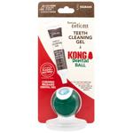 Tropiclean Enticers Kong M Dental Ball + Teeth Cleaning Gel with Smoked Beef Breast Flavor 29.6ml Set for Medium Breed Dogs