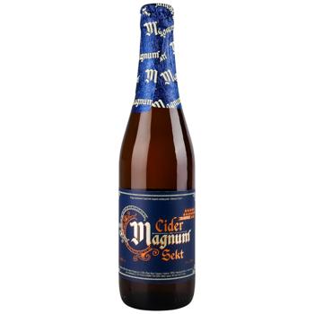 Сидр Magnum Sekt игристый полусухой 8% 0,33л - купить, цены на Cупермаркет "Харьков" - фото 1