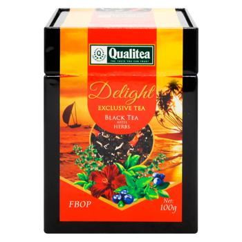 Qualitea Delight Black Tea with Herbs 100g - buy, prices for MegaMarket - photo 2