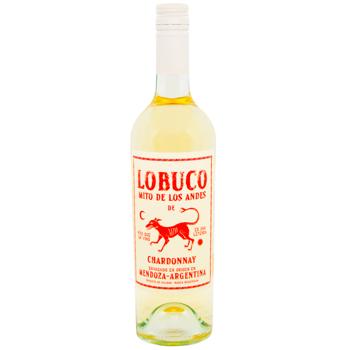 Вино Lobuco Chardonnay белое сухое 10,3% 0,75л - купить, цены на WINETIME - фото 1
