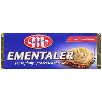 Сир плавлений Mlekovita Ементалер 100г - купити, ціни на КОСМОС - фото 1