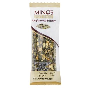 Minos With Pumpkin Seeds Kernels And Honey Nut Bar 50g