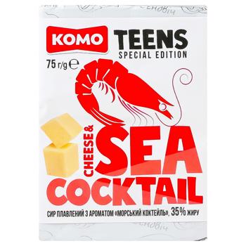 Komo Processed Cheese with Sea Cocktail Flavor 35% 75g - buy, prices for Biotus - photo 2
