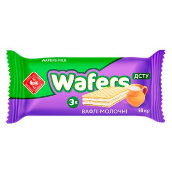 Вафлі Zhytomyr Lasoshchi Wafers молочні 50г