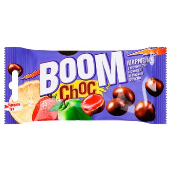 Драже Boom Сhoc Мармелад в молочном шоколаде со вкусом фруктов 45г - купить, цены на MasterZoo - фото 1
