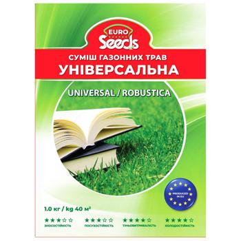 Смесь газонных трав Euro Seeds Robustica универсальная 1кг - купить, цены на METRO - фото 1