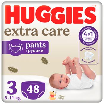 Підгузки-трусики Huggies Extra Care 3 6-11кг 48шт