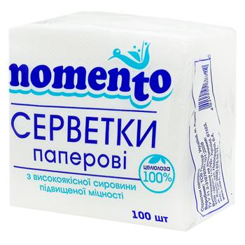 Серветки столові Momento 100шт - купити, ціни на Чудо Маркет - фото 1