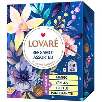 Чай черный Lovare Bergamot Assorted 2г*32шт - купить, цены на Торба - фото 1