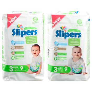 Slipers S-203 Midi 3 Diapers 4-9kg 9pcs - buy, prices for - photo 1