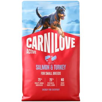 Корм сухий Carnilove Active з лососем та індичкою для собак малих порід 4кг - купити, ціни на MasterZoo - фото 1