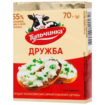 Продукт сирний Тульчинка Дружба плавлений 55% 90г - купити, ціни на Чудо Маркет - фото 2