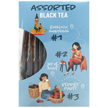 Набор чая Tea Moments Ассорти черного чая 33,6г 15шт - купить, цены на Auchan - фото 2