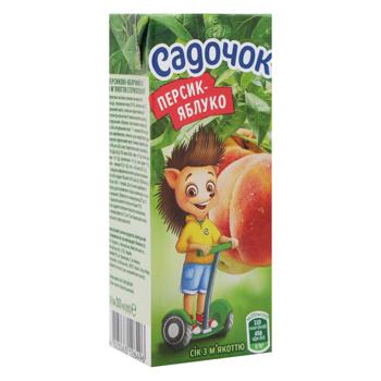 Sadochok Peach-Apple Juice with Pulp 200ml - buy, prices for  - photo 1