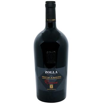 Вино Zolla Primitivo di Manduria Riserva красное сухое 15% 1,5л - купить, цены на - фото 2