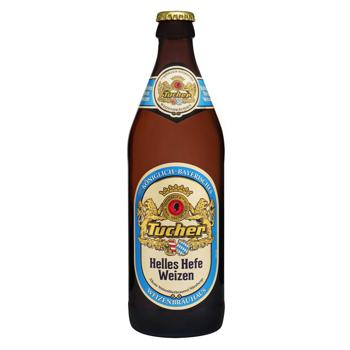 Пиво Tucher Helles Hefe Weizen світле нефільтроване 5,2% 0,5л - купити, ціни на NOVUS - фото 1
