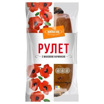 Kyivbread Roll with Poppy Seed Filling 300g - buy, prices for ULTRAMARKET - photo 1