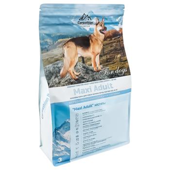 Carpathian Pet Food Maxi Adult Chicken and Seabass Dry Food for Adult Dogs of Large Breeds 3kg - buy, prices for - photo 2