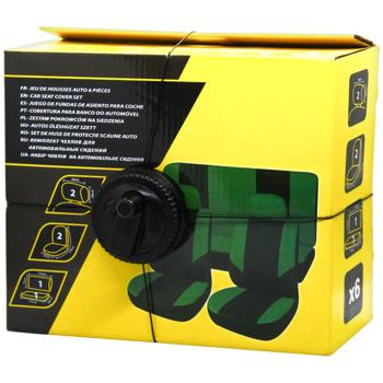 AUCH/КОМПЛЕКТ ЧОХЛІВ 6 ШТ ЧОРН/ЗЕЛ - купить, цены на Auchan - фото 1