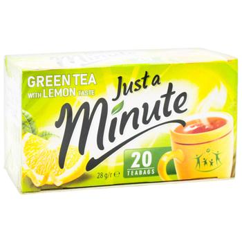 Чай зелений Just a Minute Лимон 1,4г*20шт - купити, ціни на КОСМОС - фото 2