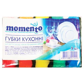 Губки кухонные Momento 5шт - купить, цены на Чудо Маркет - фото 1