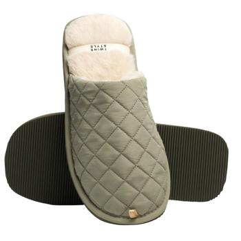 Капці домашні Twins HS-LUX чоловічі стьогані р.42-43 хакі - купити, ціни на КОСМОС - фото 1