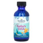 Риб'ячий жир і вітамін Д3 для дітей Nordic Naturals Baby's DHA 60мл