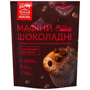 Смесь для выпечки Pripravka Happy Baking Маффины шоколадные с бельгийским шоколадом 300г - купить, цены на За Раз - фото 1