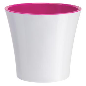 Arte White-Purple Flowerpot 0.6l