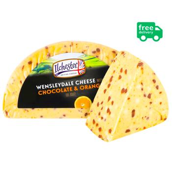 Сыр Ilchester Wensleydale с шоколадной стружкой и апельсином 48% - купить, цены на - фото 5