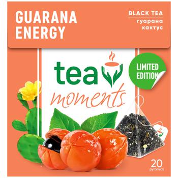 Tea Moments Guarana Energy Guarana Cactus Black Tea 1.8g*20pcs - buy, prices for Auchan - photo 2