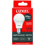 Лампа Luxel LED куля нейтральне світло 9Вт A60 E27 4000К 060-NE