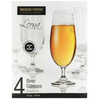 Набір келихів Maison Forine Leona Pilsner для пива 370мл 4шт - купити, ціни на - фото 2