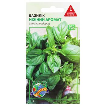 Agrokontrakt Basil Delicate Aroma Seeds 0.5g - buy, prices for MegaMarket - photo 1