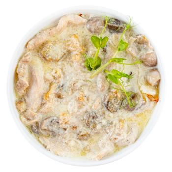 Julienne with Chicken Fillet and Mushrooms