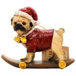 Декоративна підвіска Мопс на скейті 12*4.5*9.5см K07-592 BONADI 1 шт