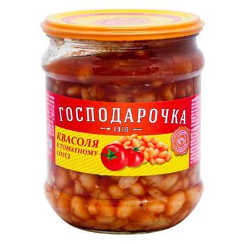 Hospodarochka Canned Bean in Tomato Sauce 450g