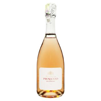 Вино ігристе Prosecco Villa Cornaro DOC Rose Brut сухе рожеве 0,75л Італія - купить, цены на Grono - фото 1