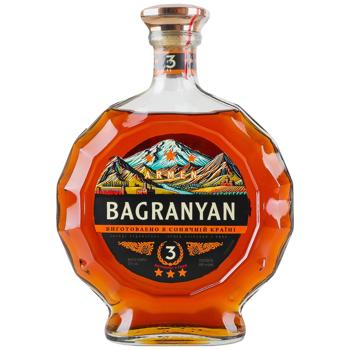 Бренди Armen Bagranyan 3 года 37% 0,5л - купить, цены на Эпицентр FOOD - фото 1