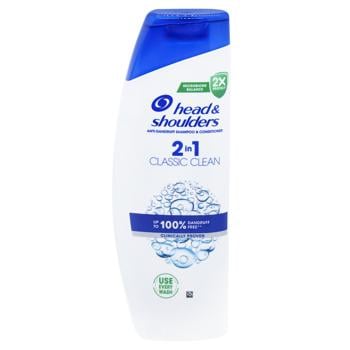 Шампунь Head & Shoulders Основний догляд 2в1 400мл - купити, ціни на КОСМОС - фото 1