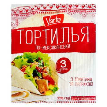 Varto Mexican Tortilla with Tomatoes and Paprika 3pcs 200g