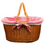 Zed Easter Basket with Folding Handle 34x18.5cm