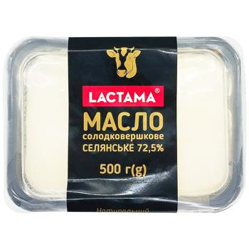 Lactama Selianske Sweet Cream Butter 72.5% 500g - buy, prices for COSMOS - photo 1